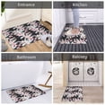 thumbnail image 5 of Rateoe Orchids Flowers Pattern Flannel Door Mat Indoor Outdoor Entrance, Waterproof All-Weather Doormat,Fade Resistant, Low Profile Entryway Mat 16x24in, 5 of 7
