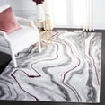 thumbnail image 3 of SAFAVIEH Craft Angjelko Abstract Area Rug, Grey/Wine, 2'7" x 5', 3 of 8