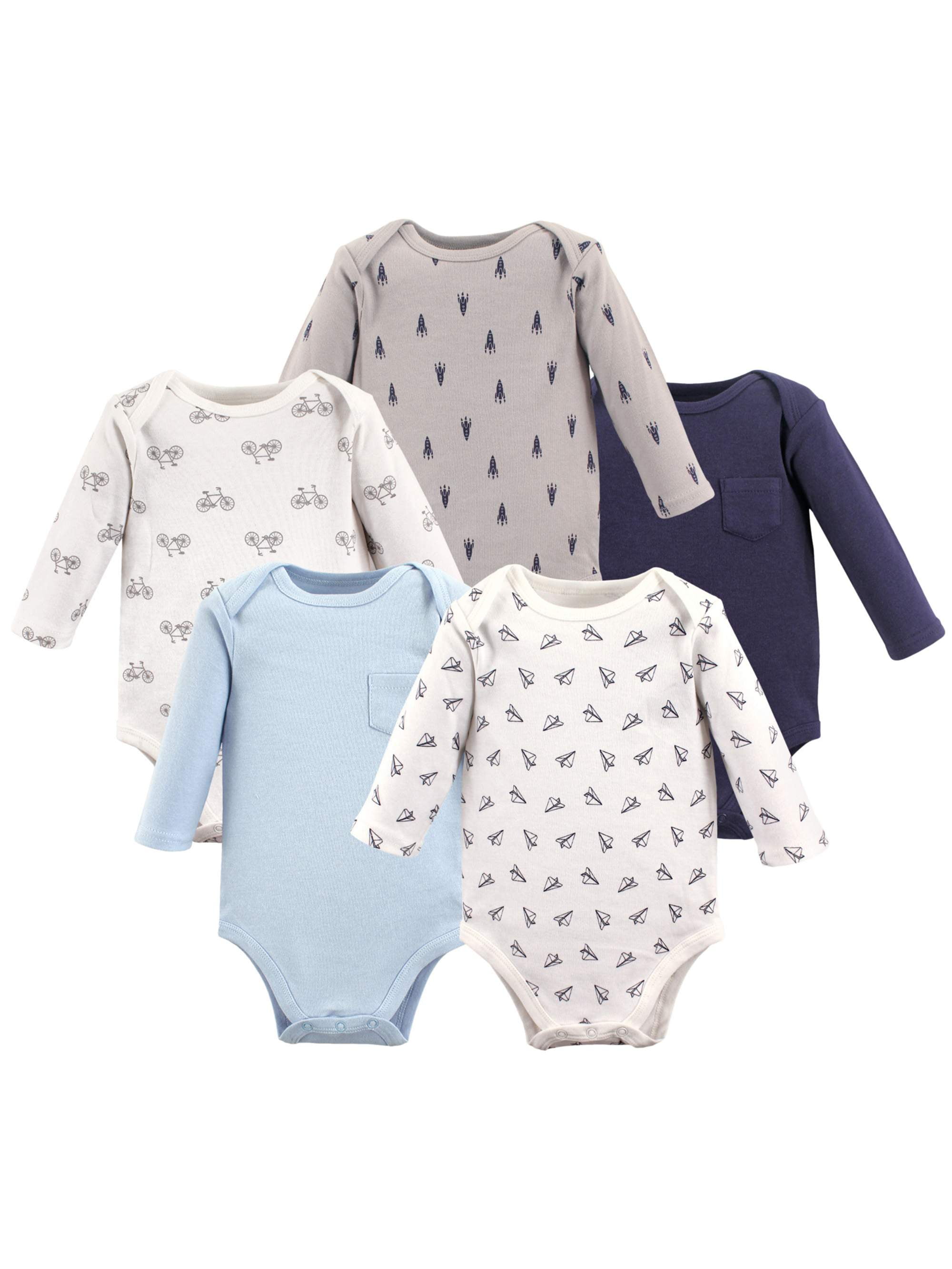 hudson baby long sleeve bodysuits