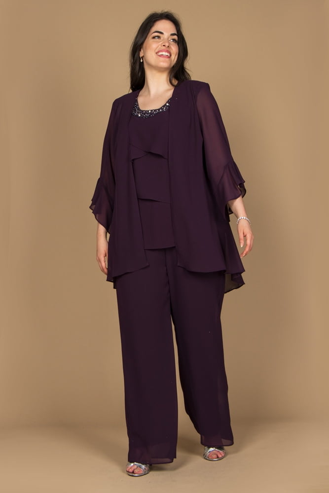 Ru0026M Richards Formal Plus Size Pantsuit Set RM9042W - Walmart.com
