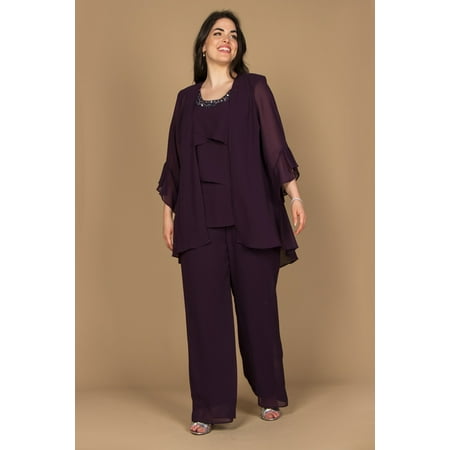 R&M Richards Formal Plus Size Pantsuit Set RM9042W