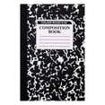 thumbnail image 2 of 1 Pc Composition Notebook, Wide Ruled Composition Book, Marble Composition Notebooks for Note Taking, 30 Sheets/60 Pages, Hard Cover, Sewn Binding, Classroom Must Haves, Office Supplies, Black, 2 of 8