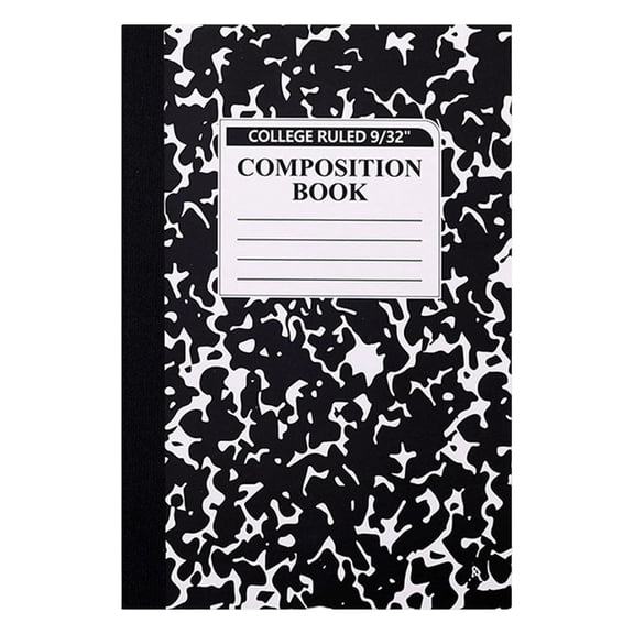 8.26"x5.51" Small Composition Notebook 30 Sheets Wide Ruled Thick Paper No Bleed-Through, College Ruled Lined, Sewn Binding