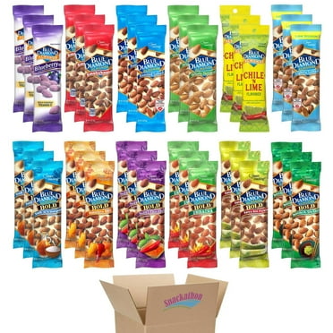 Blue Diamond Almond Variety, 6 Bold Flavors   6 Classic Flavors, 3 Bags each Flavor, 1.5 Ounce (Pack of 36)