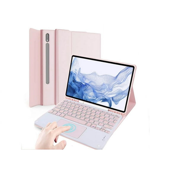 Touchpad Keyboard Case for Samsung Galaxy Tab S10 Ultra 2024 / S9 Ultra 2023 / S8 Ultra 2022 14.6 Inch Smart Stand Cover with Wireless Keyboard / Trackpad / Pencil Holder