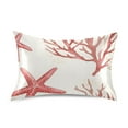 thumbnail image 7 of Yayeee Pillowcase Queen Size Set of 2 Satin Wrinkle Resistant Pillow Case, White Starfish, 7 of 7