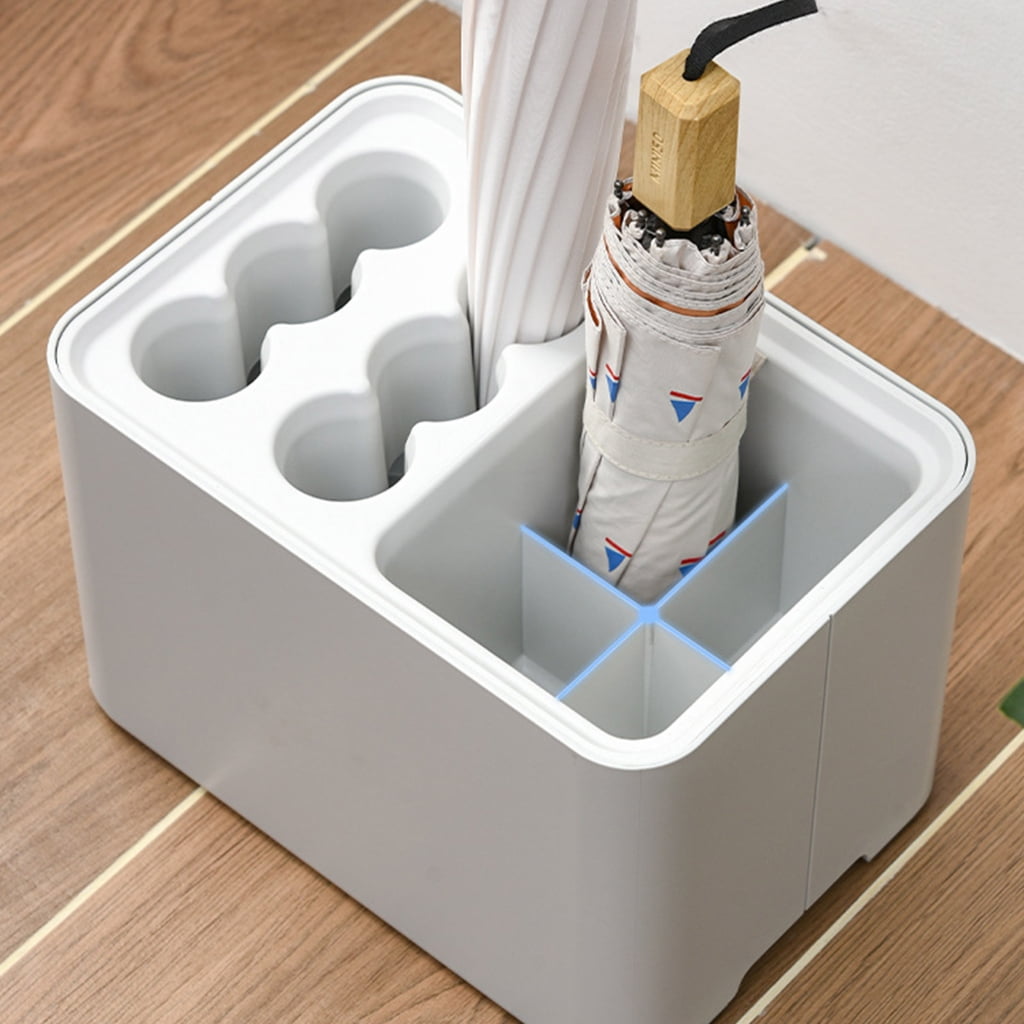MultiFunctional Plastic Umbrella Holder with 6Circular and 4 Square Compartments for Home or Office Umbrella Stand