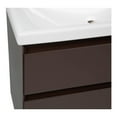 thumbnail image 2 of Modern Free standing Bathroom Vanity with Washbasin | Elit Brown Matte Collection | Non-Toxic Fire-Resistant MDF-80" (40+40)-Omega Collection 24", 2 of 5
