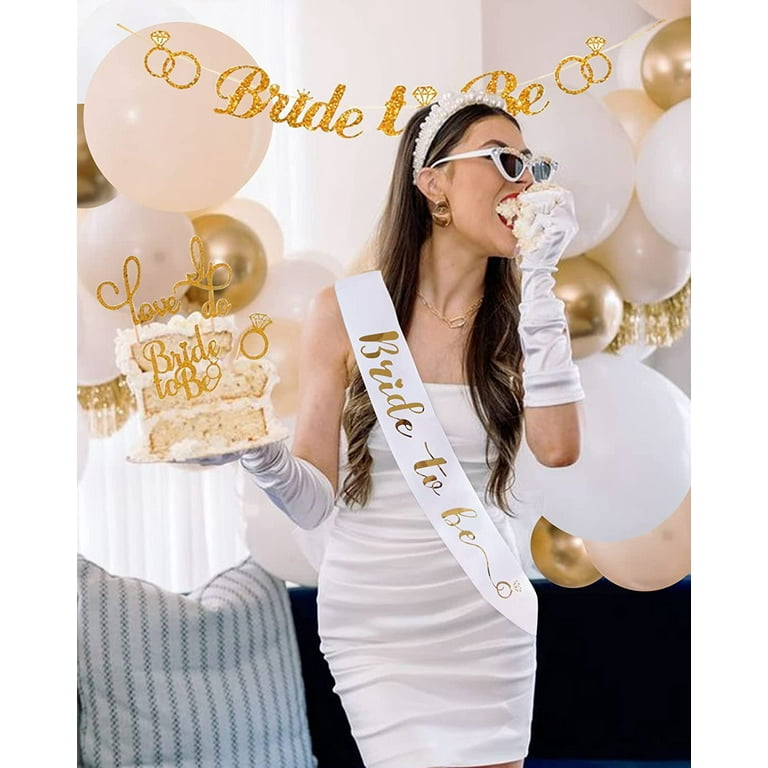 Bride Veil & Sash Kit White Bridal Shower Costume Bride Veil & Sash Kit White Bridal Shower Costume