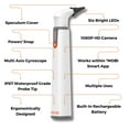 thumbnail image 3 of MOBI Wi-Fi Otoscope for Ears, Nose & Throat - 1080P HD Lens, Multi-Axis Gyroscope, 6 LED Lights, 90+ Min Use, with 13 Ear Speculums, Suitable for Adults & Children, 3 of 8