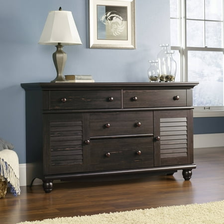 Sauder Harbor View Dresser, Antiqued Paint Finish