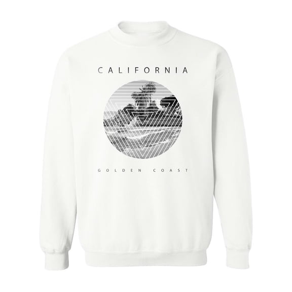 Aesthetic California Beach. Sweatshirt Men -Image by Shutterstock, Male 4X-Large