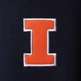 thumbnail image 3 of Men's Colosseum Navy Illinois Fighting Illini Tortugas Logo Quarter-Zip Jacket, 3 of 4