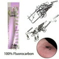 thumbnail image 6 of Fluorocarbon Leader Line with Swivels Fluorocarbon Leader for Saltwater Fishing Fluorocarbon Fishing Leader Set, 6 of 8