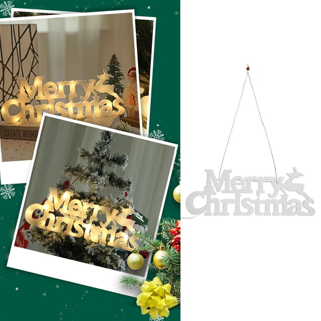 Ligas De Las Letras Navideñas, La Lámpara Colgante De Navidad LED Multipropósito Para La Fiesta Para Los árboles De Navidad Para La Decoración Navideña
