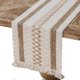 thumbnail image 1 of CHAO Camino de mesa de lino de algodón (estilo 1), camino de mesa de arpillera de 30 x 180 cm con borlas para decoración de mesa de comedor, hogar, fiesta, boda, Navidad bohemia, 1 of 5