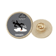 thumbnail image 1 of Logo camino resbaladizo ten cuidado Broche de oro metálico circular, 1 of 3