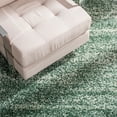 thumbnail image 6 of SAFAVIEH Hudson Jaden Striped Shag Area Rug, Green/Ivory, 3' x 5', 6 of 11