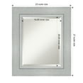 thumbnail image 4 of Amanti Art Romano Silver Beveled Wood Wall Mirror 27.25 x 23.25 in., 4 of 5