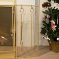 thumbnail image 5 of Barton Magnetic Folding Fireplace Screen 48-inch with Mesh & Hinged Doors, Gold, 5 of 5