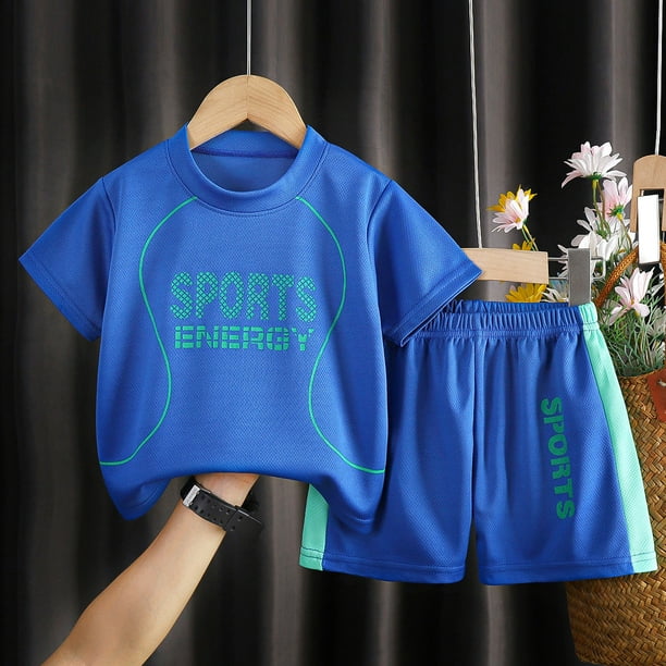 MKLEKYY conjunto de Pantalones Cortos Deportivos para Niños, Chándal de 2 Piezas, Camiseta Sin Mangas de Baloncesto y Pantalones Cortos de Malla de Secado Rápido (1 A 12 Años)
