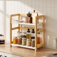 thumbnail image 2 of Estante para Especias de 2 Niveles, Estantería de Cocina para Encimera, Beige y Blanco, 2 of 8