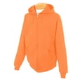 thumbnail image 4 of Jerzees Adult NuBlend Full Zip Hooded Sweatshirt, S, Safety Orange, 4 of 4