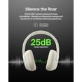 thumbnail image 2 of Belkin SoundForm Isolate Bluetooth Over-Ear Headphones - Hybrid Active Noise Cancelling Headphones - Wireless w/ 60H Playtime, Fast Charging & CloudCushion Ear Cups for Travel, Home, or Office - Sand, 2 of 8