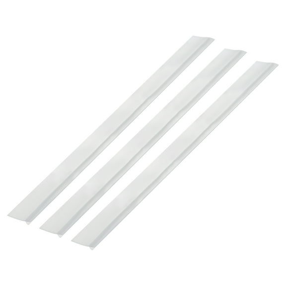 Uxcell 4 Pack 25" Silicone Kitchen Stove Counter Gap Filler Cover for Stovetop, Clear