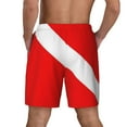 thumbnail image 5 of Mens Scuba Dive Flag Swim Trunks with Compression Liner 2 in 1 Quick Dry Beach Shorts, 5 of 7
