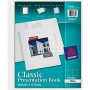 Avery Classic Presentation Book, Clear Front Window for Title Page, 12 Pages, 1 Book (47671)
