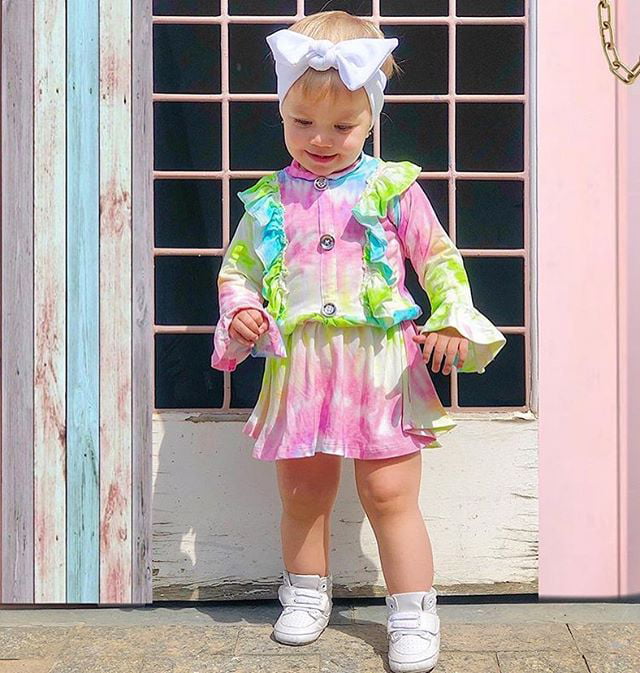 Fairy Baby Toddler Baby Girls Long Sleeve Outfit Lace Ruffles Princess Dress