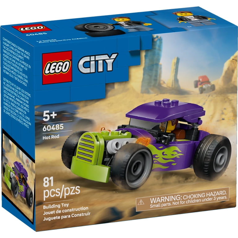 ごん‼️ LEGO City Hot Rod Race Car Building Toy 60485 for Kids Ages 5+