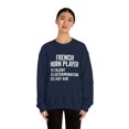 thumbnail image 3 of French Horn Sweatshirt, Gifts, Sweater Shirt, 3 of 9