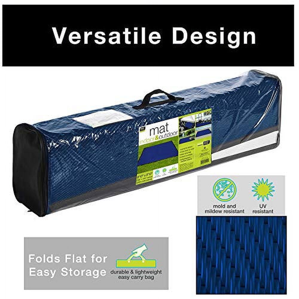 Smart Design Collegiate Tailgate Picnic Mat - 9 x 9 feet - Dark Blue & White Colors - Penn State Nittany Lions