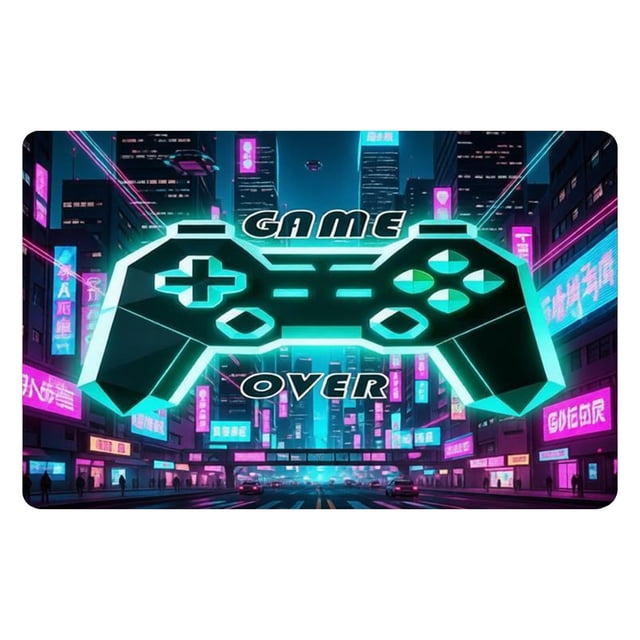 Gaming Controller Pattern Rug Kids Room Soft Non Floor Mat For Bedroom Living Room Game Theme Carpet Thin Blankets Small Throws Rugs for Living Room 8x10 Large Area Rugs for Living Room Cute Small