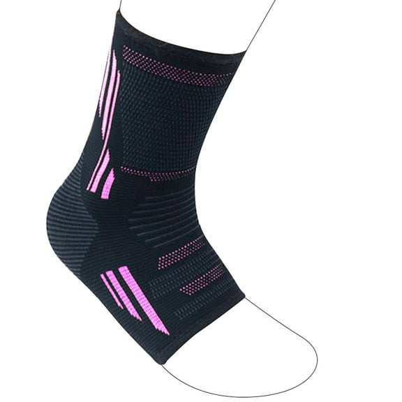 BESTSKY Ankle Brace,Flexible Compression Neuropathy Socks,Soft Protection Ankle Sleeve,Pink,M