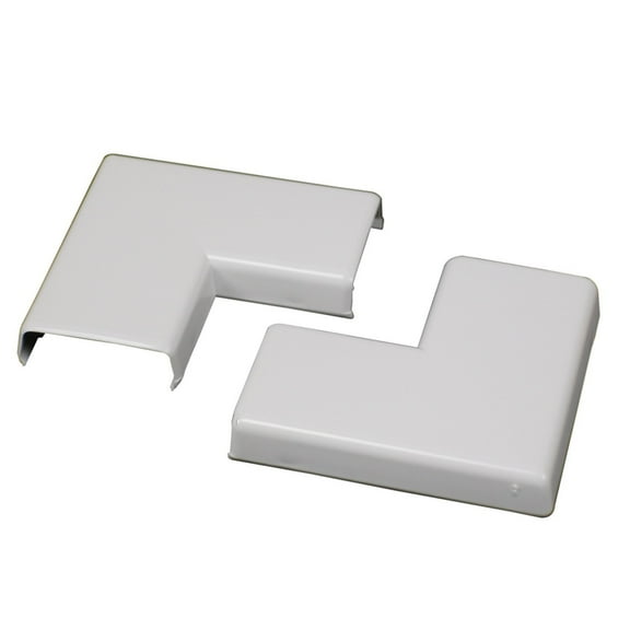 Legrand - Wiremold NMW6 Plastic Flat Elbow, White, 2-Pack