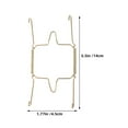 thumbnail image 2 of HINTRMENT U Shaped Invisible Plate Hanger Golden 2Pcs 5.5x1.8x0.08In, 2 of 8