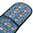 thumbnail image 2 of Dailycode Double Sided Oven Mitt with Loop Heat Resistant Kitchen Long Potholders 7" x 35" Panda and Civet Cat Face, 2 of 6
