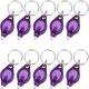 thumbnail image 1 of Uniclife 10 Stück UV-Licht Mini LED Schlüsselanhänger Taschenlampe Taschenlampe Schlüsselring Lichter Reisepass ID Geldscheinprüfer Lila Zhivalor DE-CJW-0713, 1 of 7