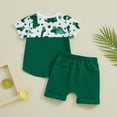 thumbnail image 3 of Bagilaanoe 2pcs Toddler Baby Boy Shorts Set Short Sleeve Print T Shirt Tops + Shorts 6M 12M 18M 24M 3T Kids Casual Summer Clothes, 3 of 8