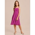 thumbnail image 3 of Drtj 2-14T Kids Teens Girls A-line Junior Bridesmaid Chiffon Flower Girl Dress Knee-Length Formal Wedding Party Pageant, 3 of 5