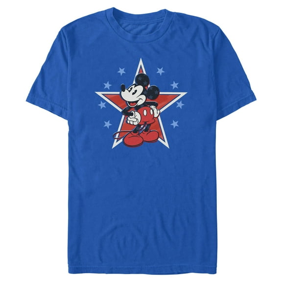 Mens Mickey & Friends Red Star Pose T Shirt