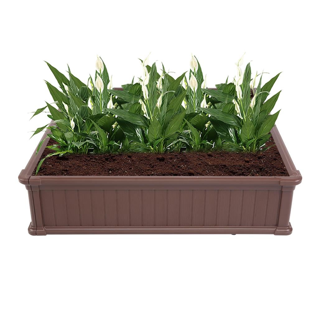 SalonMore Plastic Raised Garden 4 ft.x 4 ft. Planter Box