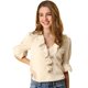 thumbnail image 1 of AllegK BluDe ManDe CampaCon Cuello En V Y Volantes PaMujer, BluCampesiDe GaInformal Vintage De Verano Beige XXL, 1 of 6