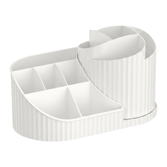 Yangxin Rotating Makeup Organizer, Vanity Organizer for Lipstick Brushes, Bathroom Countertop Dressing Table Organizer, Beauty Cosmetic Case Holder