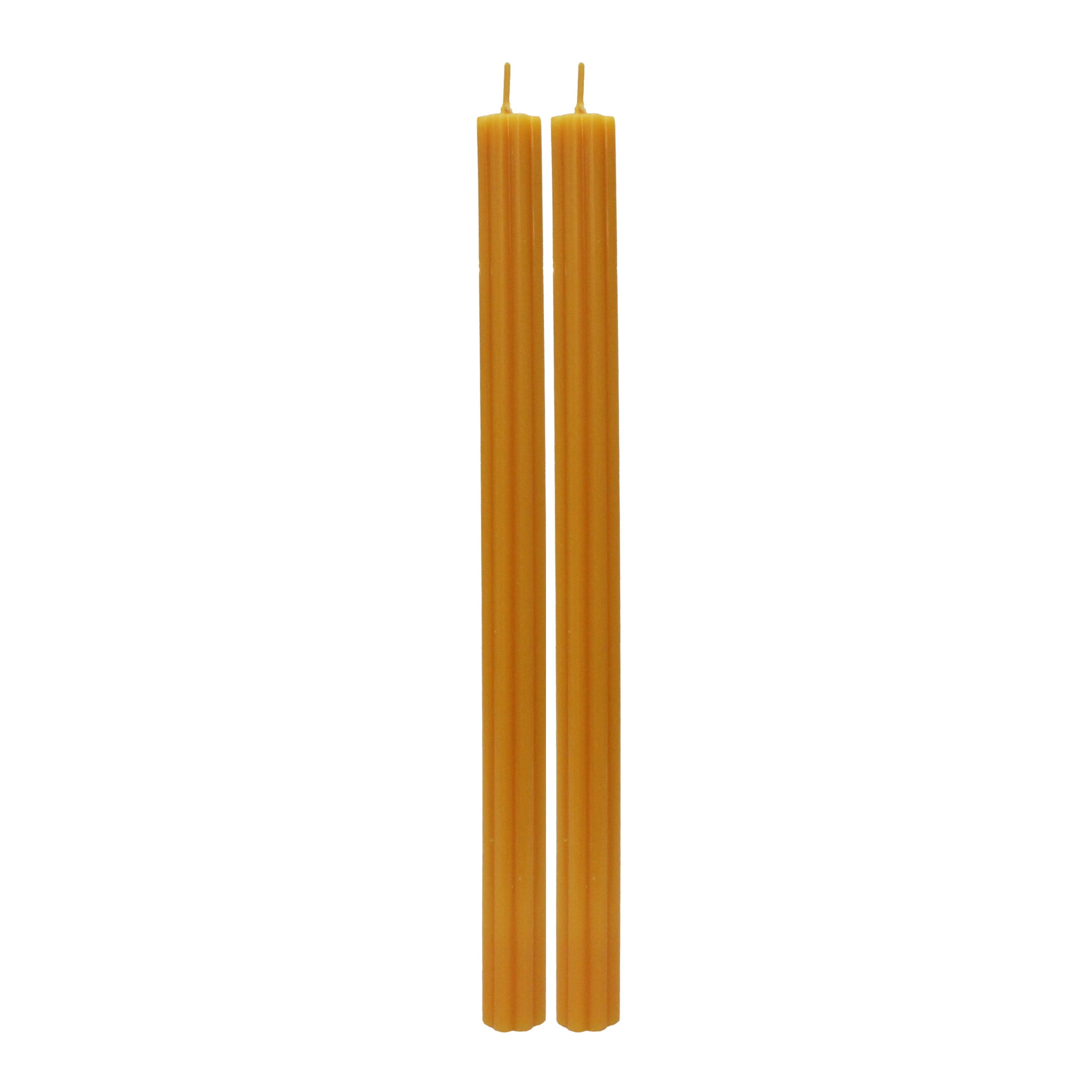 (3 pack) Better Homes & Gardens Unscented Taper Candles, Orange, 2-Pack, 11 Inches Height