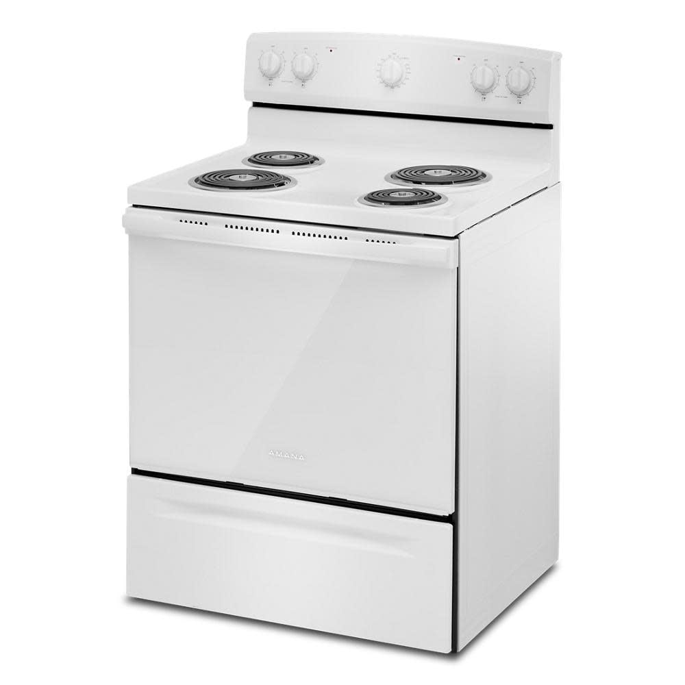 Amana Acr4203mn 30" Wide 4.8 Cu. Ft. Free Standing Electric Range - White