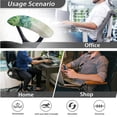 thumbnail image 4 of HELLHERO Monstera Print Office Chair Cover Set, Stretchable Office Desk Chair Cushion Cover Set and Arm Covers, Skin Friendly Desk Chairs Armrest Covers, Green, 4 of 6